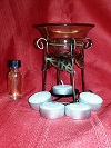 Oil Burner with a FREE 1/2oz. Oil and Dozen FREE Tea Lights